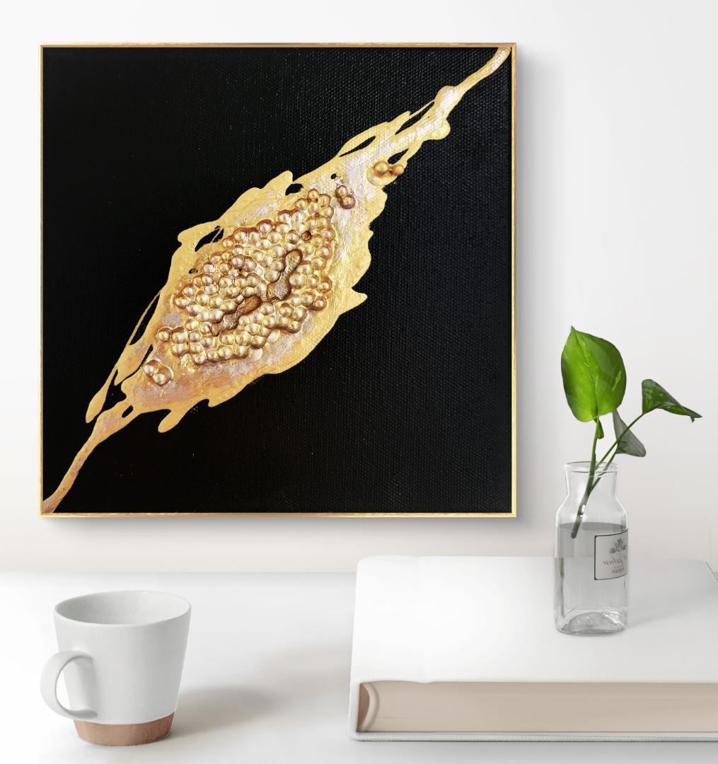 ビッグバンⅠ / テクスチャーアート 18×18㎝ S0 原画1点のみ モダン