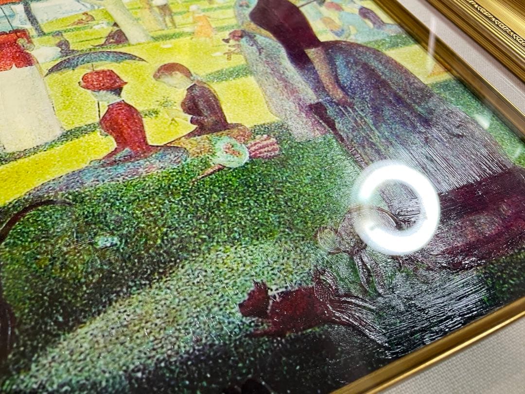 【立体複製画】グランド・ジャッド島の日曜日の午後 ジョルジュ・スーラ