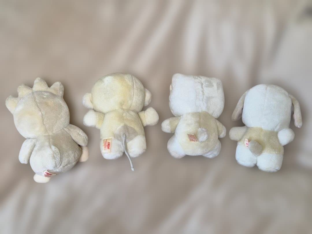 レア品：おさるのもんきち、ポチャッコ、バッドばつ丸、ハローキティ ４体セット