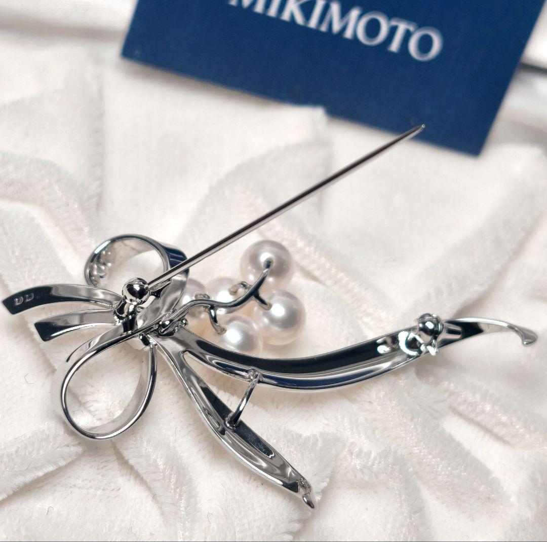【極美品 最高級】ミキモト ブローチ パール 愛子様 ご着用 5珠 ロングセラー