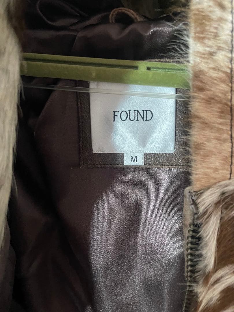FOUND ハラコジャケット　レザー　パーカー