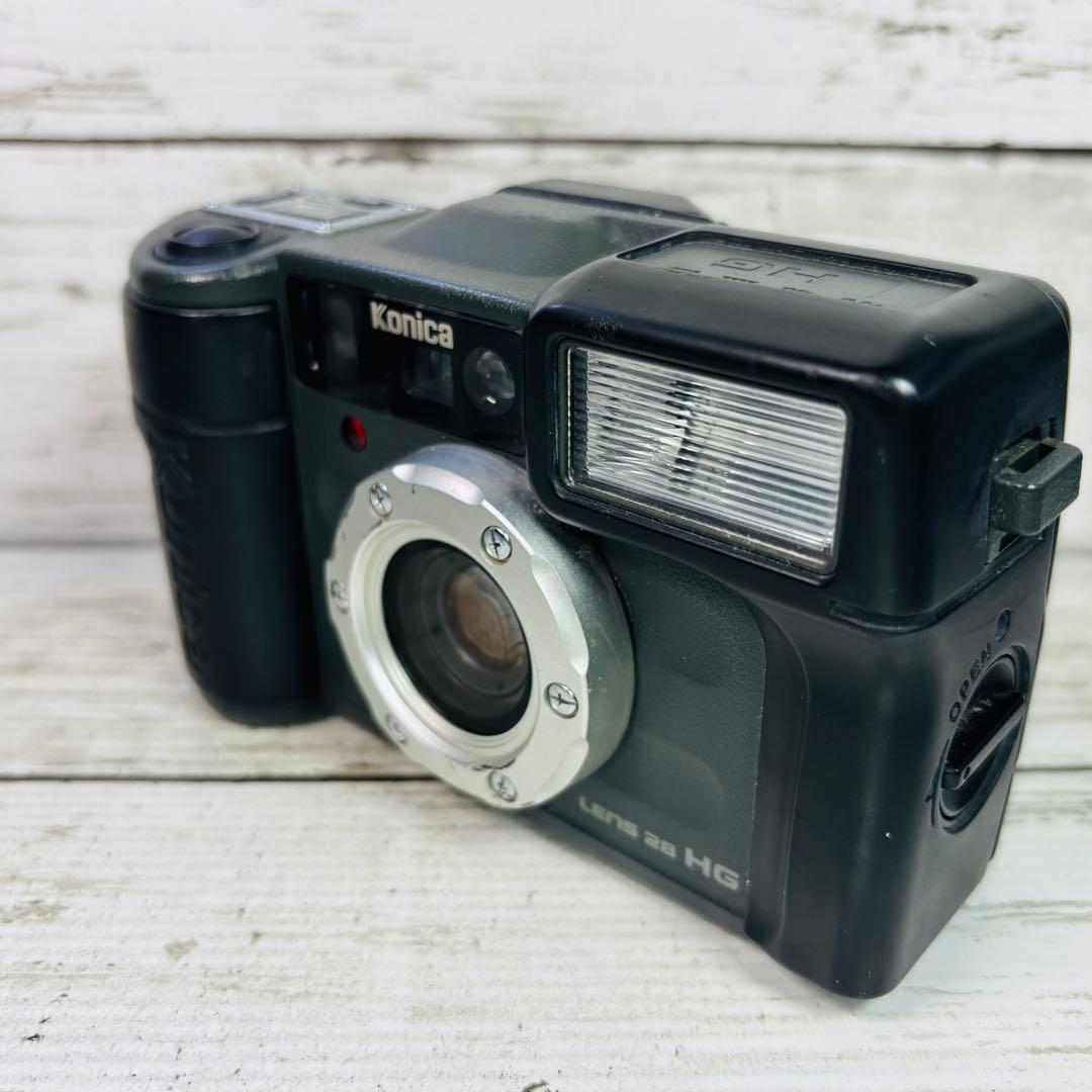 【動作良好】Konica フィルムカメラ 現場監督 LENS 28 HG ①