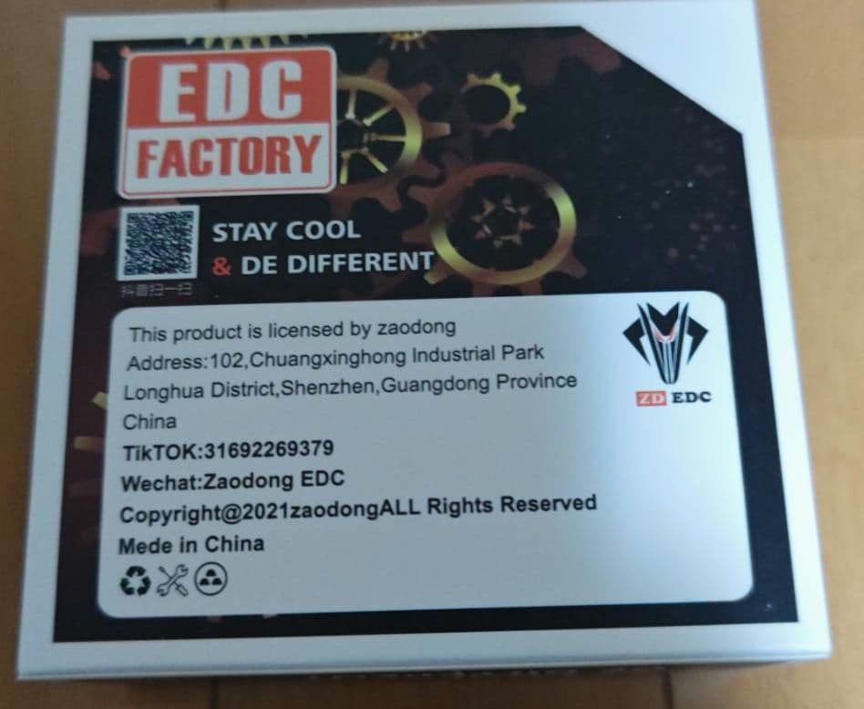 正規品 X4 ZD EDC 音叉 無限位 スライダー フィジェットトイ チタン製