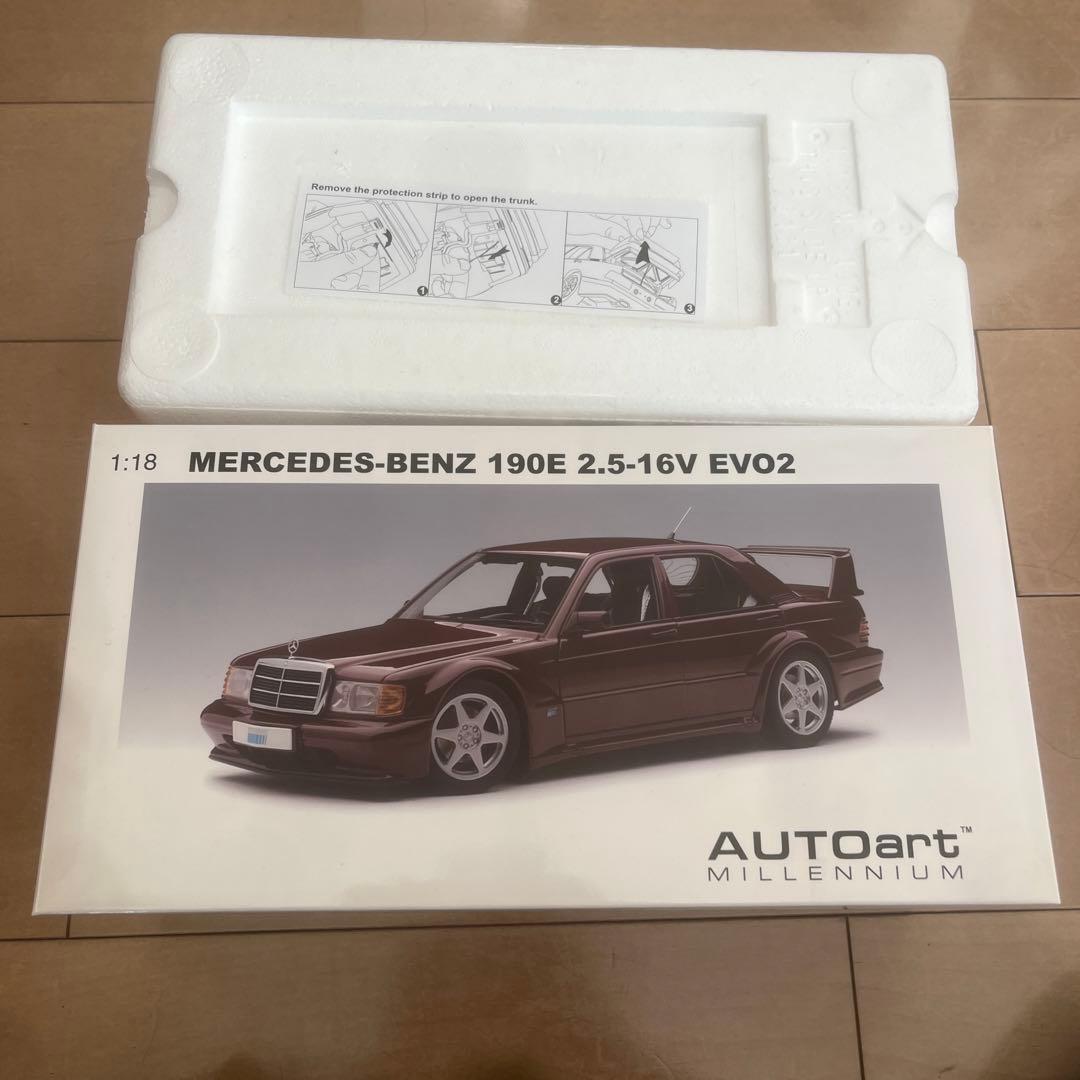 オートアート 1/18 メルセデスベンツ 190E エボリューションⅡ レッド