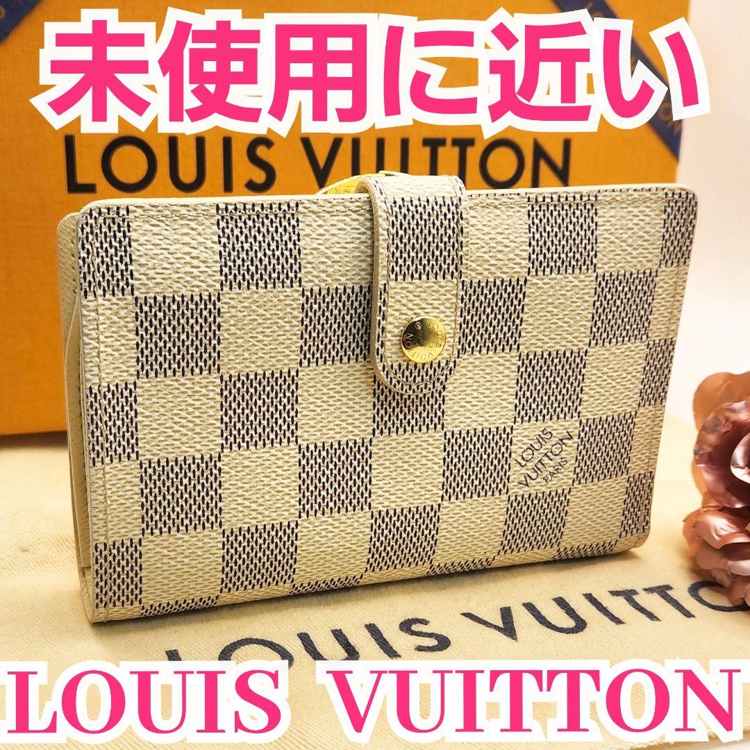 超人気モデル⭐ルイヴィトン ダミエアズール⭐️ヴィエノワ　がま口二つ折り財布