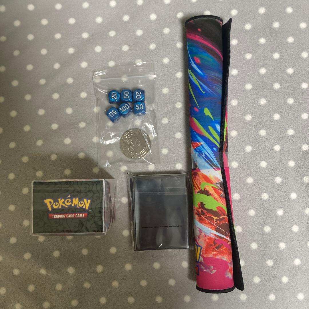 ポケモンカード　メガリザードンX　海外サプライ　プレイマット　デッキシールド