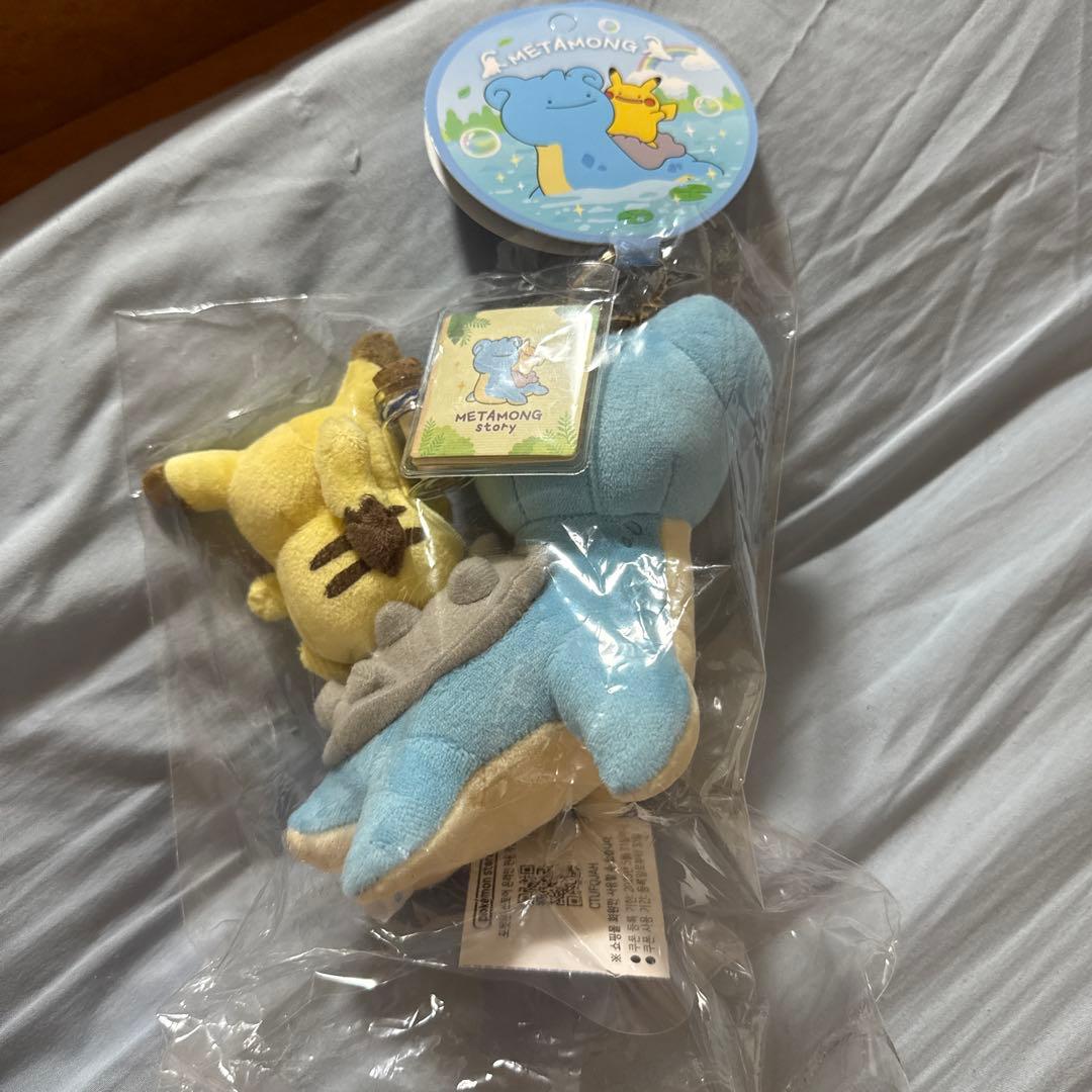 新品 【韓国限定】ポケモンメタモン ラプラスピカチュウぬいぐるみ