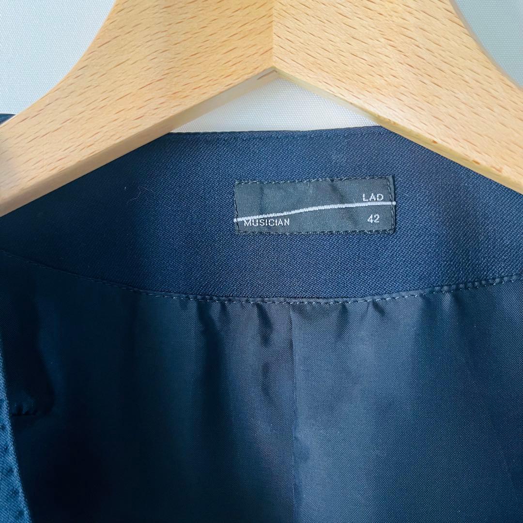【ガーメント付】LAD MUSICIANネイビー ジャケット＆ベストセット 42