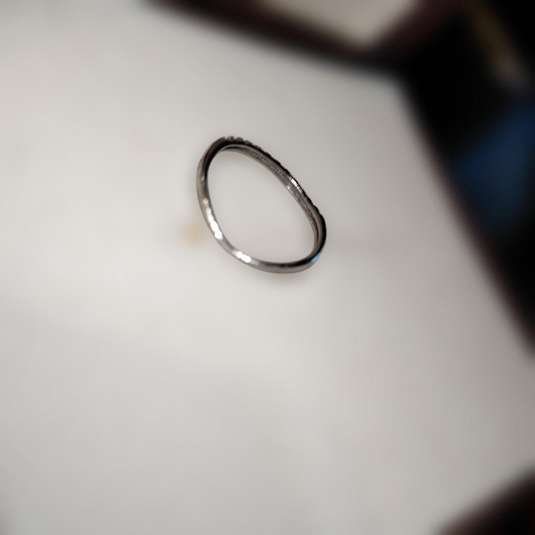 専用pt950 ハーフエタニティリンク　14号