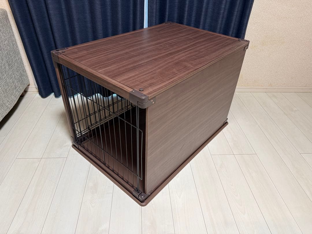 アイリスオーヤマ　インテリアウッディサークル　屋根付き　ケージ