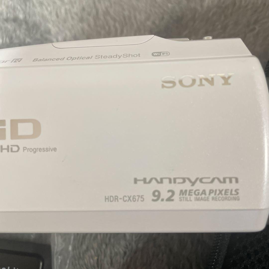 ★美品★ ビデオカメラ Sony ソニー HDR-CX675 ホワイト　白