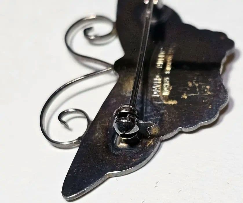 DAVID ANDERSEN ノルウェー 蝶々　北欧　ブローチ　デビッド