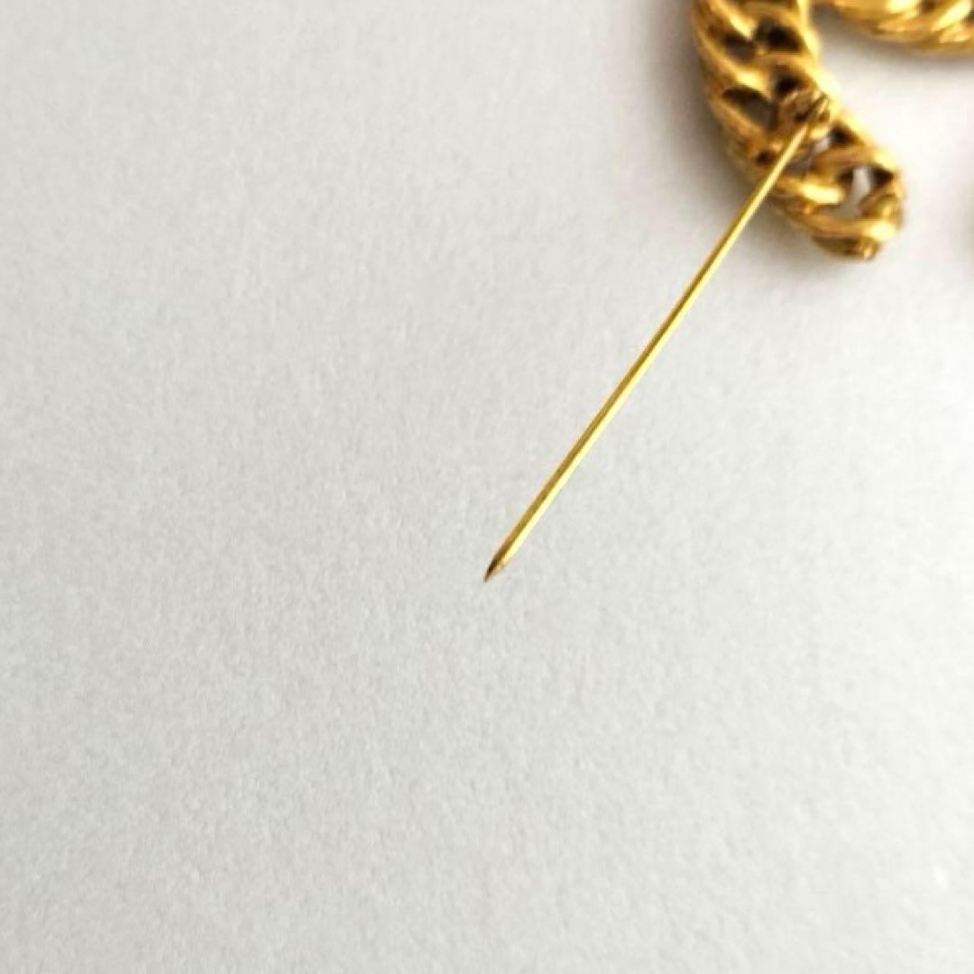 Aya❤️シャネル チェーンブローチ ココマーク 刻印1107