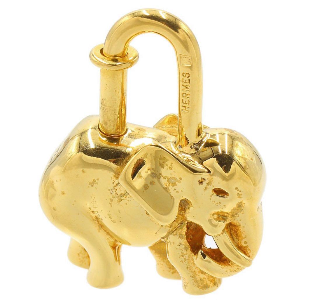 N2429 美品!! エルメス エレファント ゾウ 象 カデナ