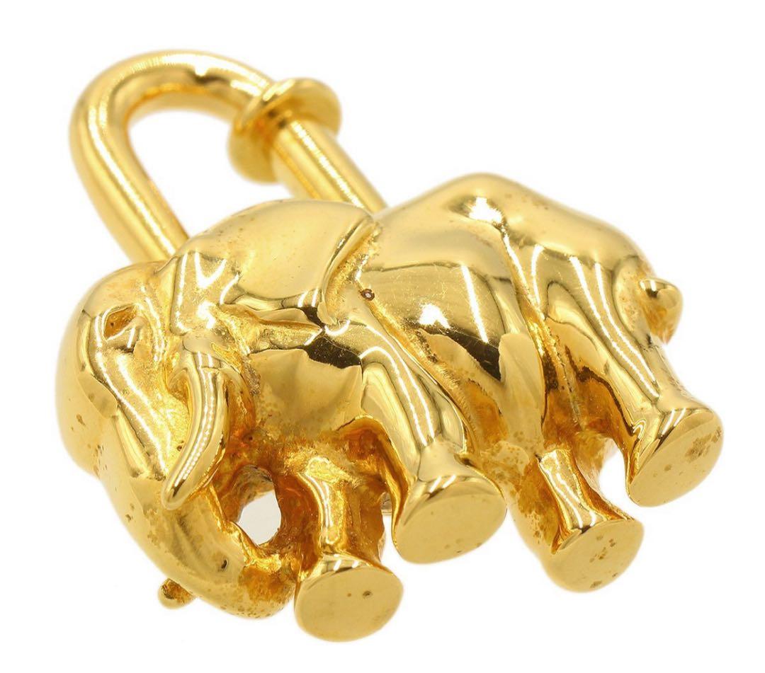 N2429 美品!! エルメス エレファント ゾウ 象 カデナ