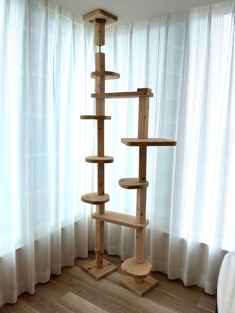 mokumeku 突っ張り型キャットタワー