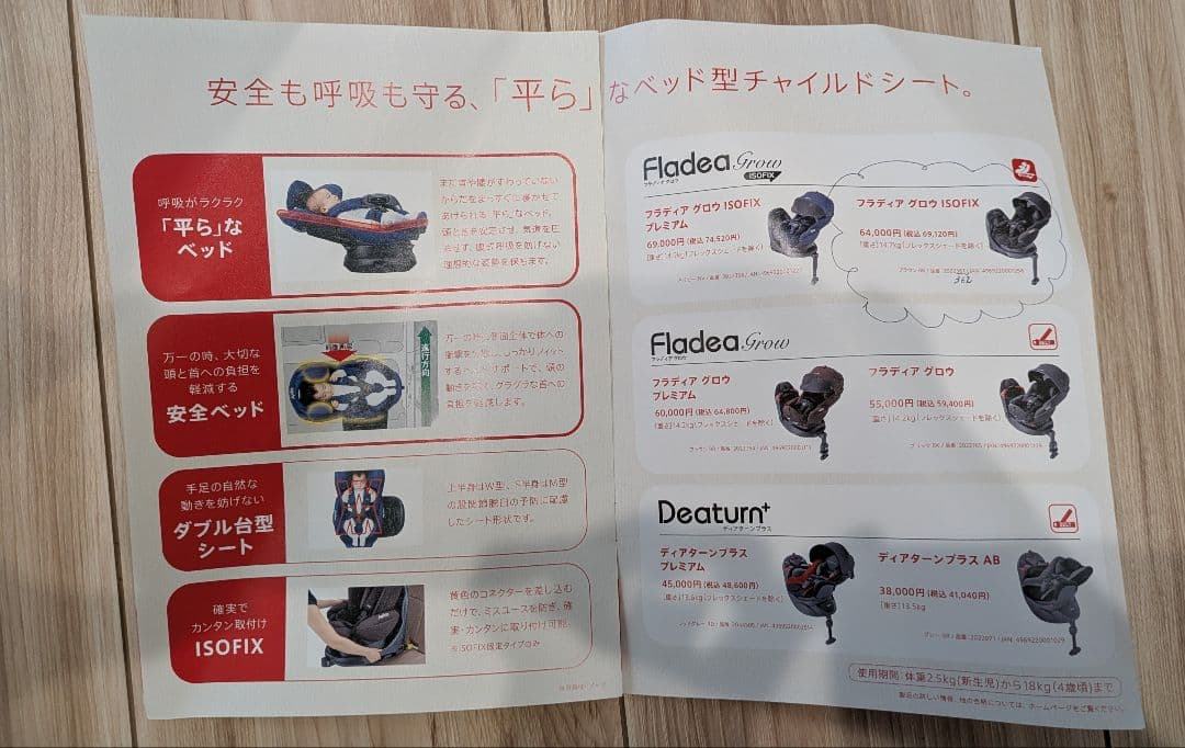 【希少カラー】アップリカ チャイルドシート フラディアグロウ　ISOFIX