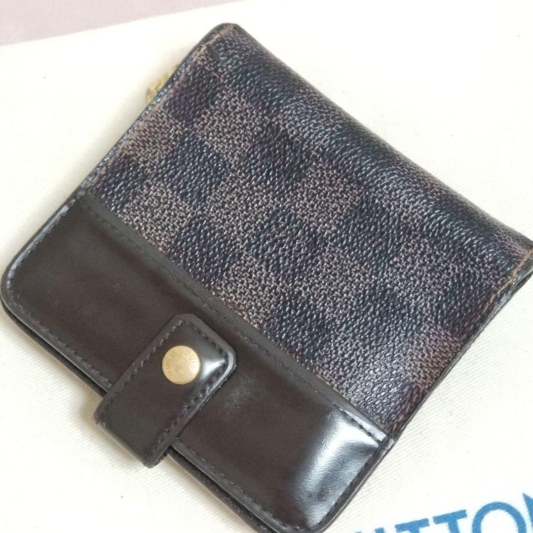 LOUIS VUITTON ダミエ コンパクトジップ 二つ折り財布