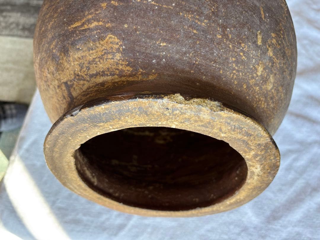 越前壺　甕　古壺甕　骨董品　アンティーク置物