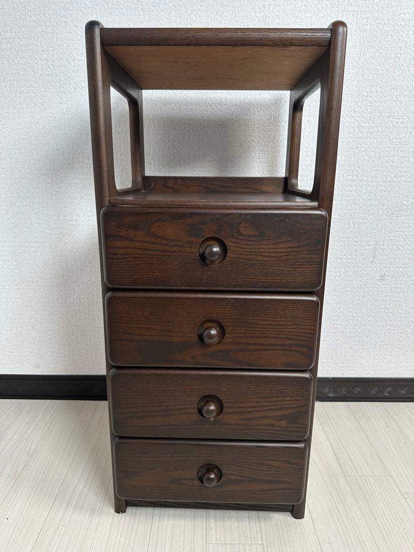 maruni マルニ木工 電話台 花台 キャビネット 4段 カントリー ※i4