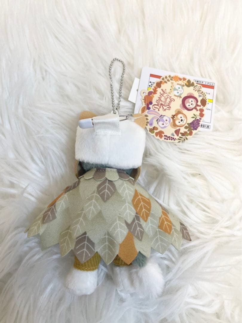 タグ付き ジェラトーニ ぬいぐるみバッジ 秋のぼうけん ハロウィン ふくろう