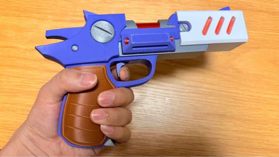 1/1 アクセルの銃 x2｜ロックマンX風｜完全色分け｜モデルガン｜コスプレ用