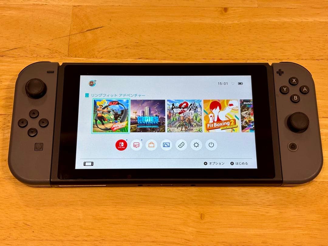 【付属品完備】Switch グレー 本体 バッテリー強化版 動作良好