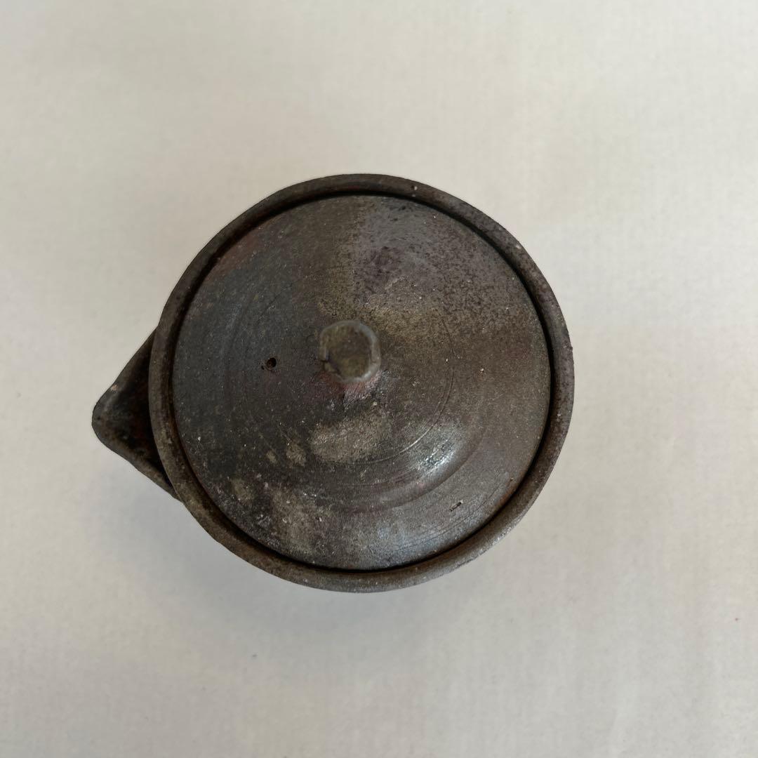 『値引き』【珍しい】備前焼　人間国宝　藤原啓　作　宝瓶　急須