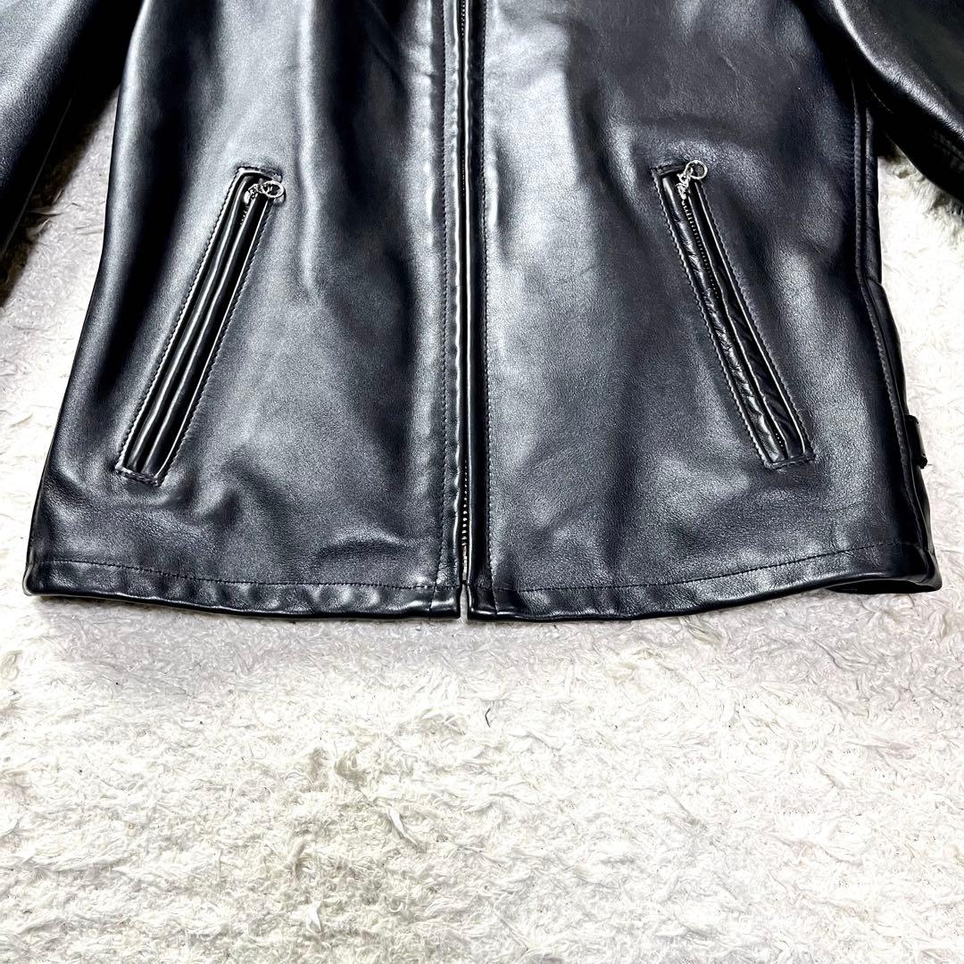 美品/現行✨ショット シングルライダース レザージャケット 103us 36