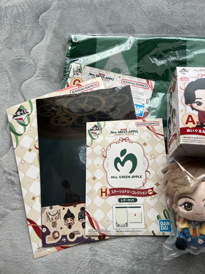 黒*ん様 Mrs. GREEN APPLE 一番くじ A.B.C.F.H 賞 セ