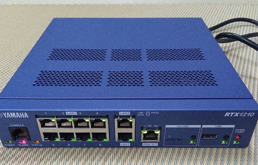 【初期化・不具合報告対策済み】ギガアクセスVPNルーター RTX1210