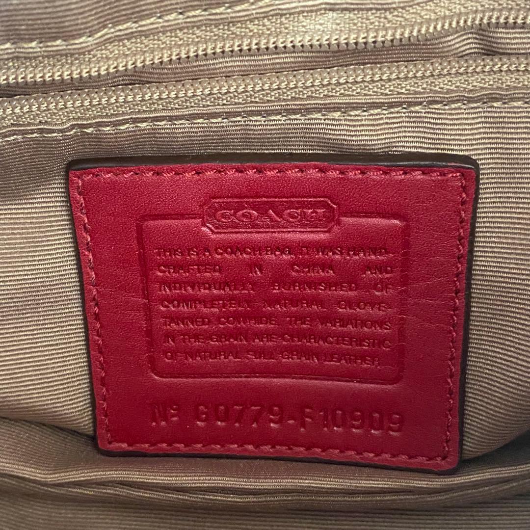 バッグ Coach Soho RED Signature Shoulder Bag
