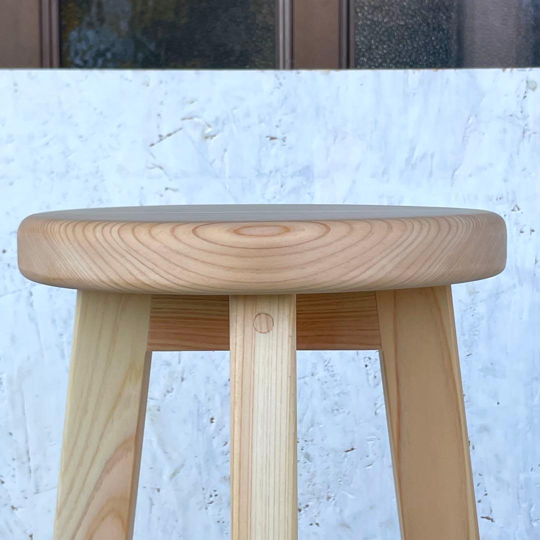 Fork　カウンターチェアー　木製スツール　丸椅子