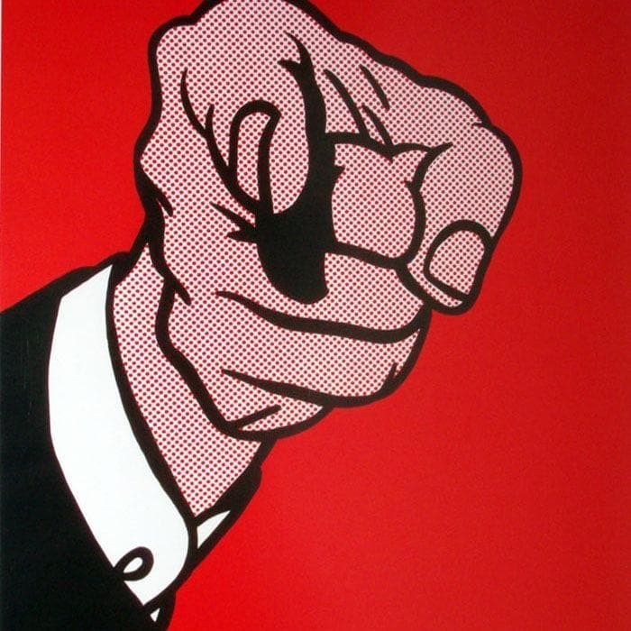 額装品/Hey You！/ロイ リキテンスタイン/ポスター