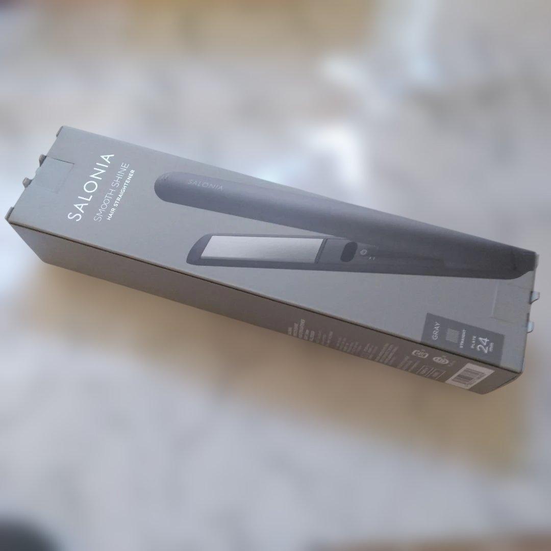 SALONIA スムースシャインストレートアイロンブラック