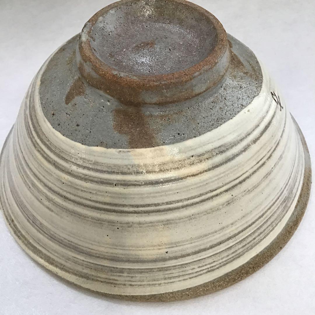 茶道具　茶碗　高麗焼茶碗　楽善斎　刷毛目茶碗　李方子　作　共箱　S217CW