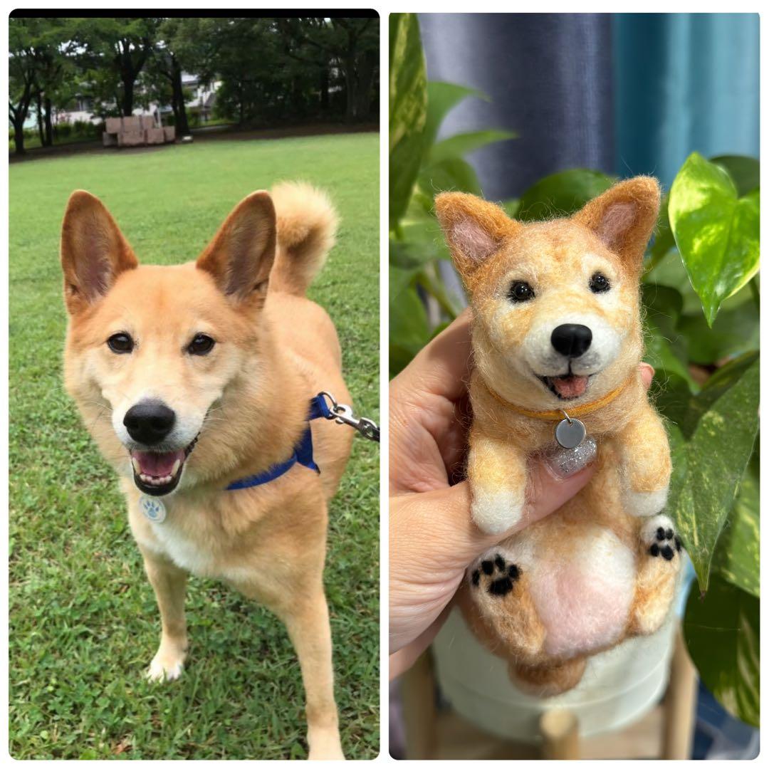 羊毛うちの子　クリップペット　マスコット　ペット　うちの子　プレゼント