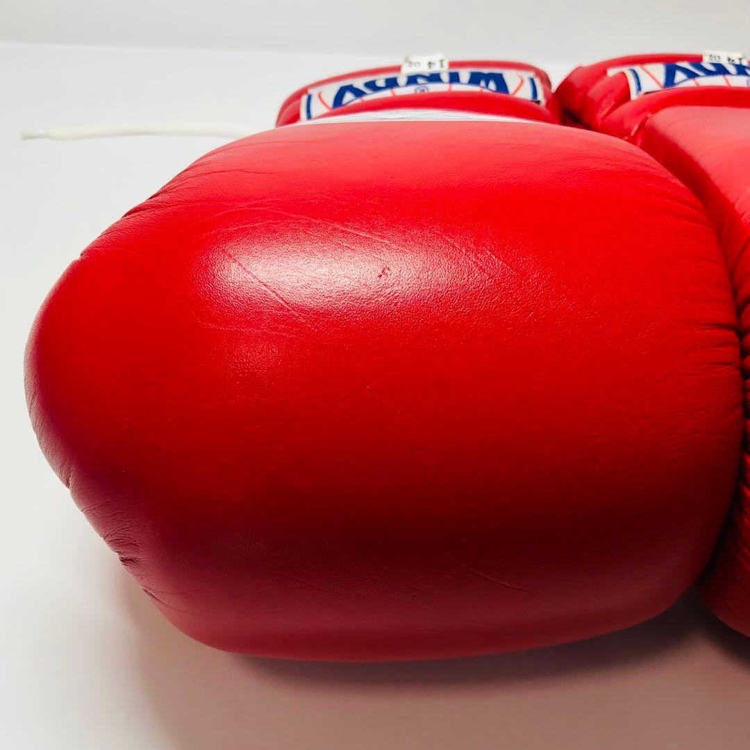 WINDY ボクシンググローブ 14 oz 赤 紐式 試合用