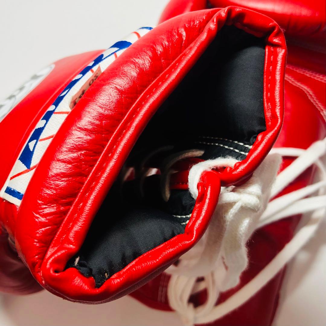 WINDY ボクシンググローブ 14 oz 赤 紐式 試合用