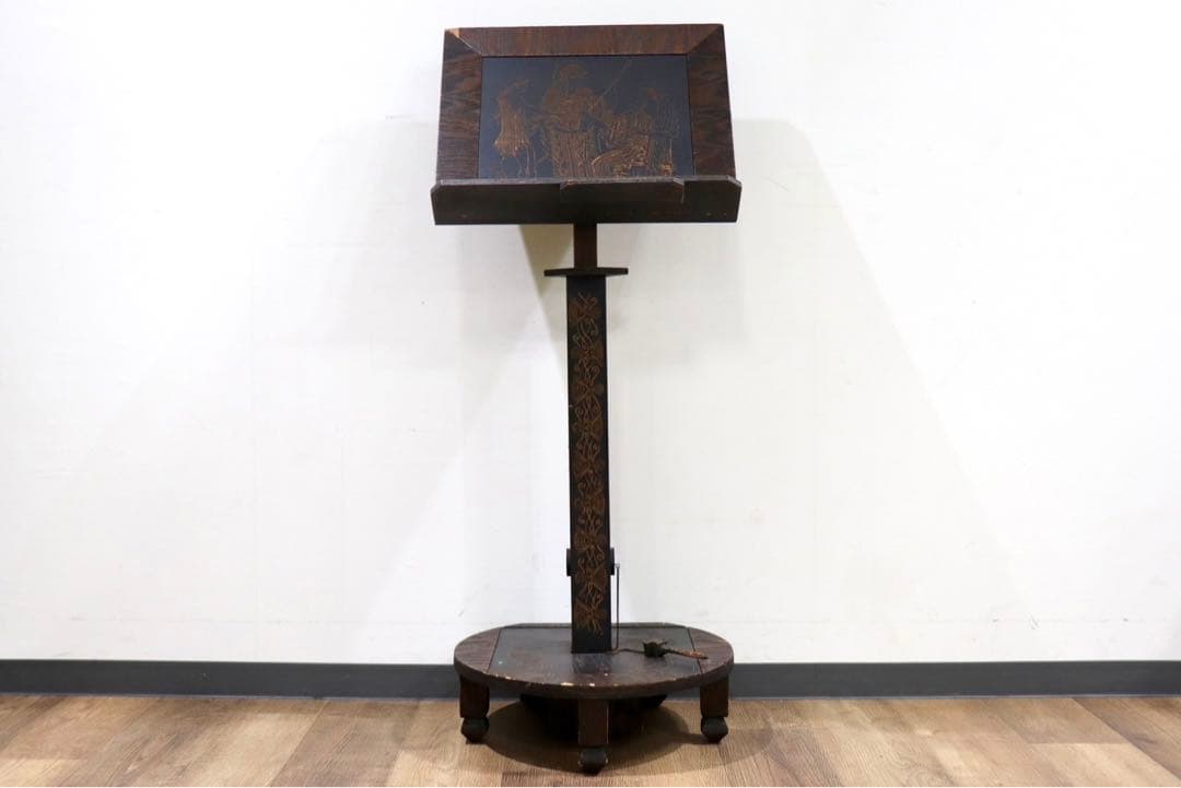 GMIK269○アンティーク メニュースタンド メニュー立て 書見台 高さ調