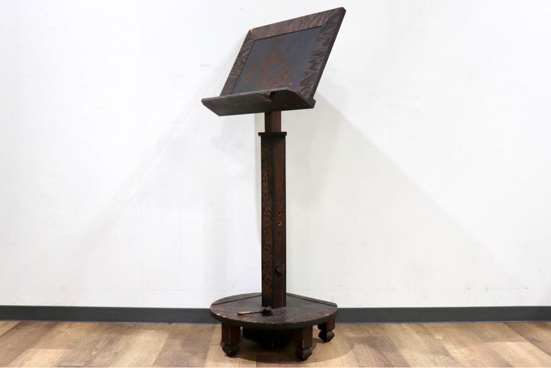 GMIK269○アンティーク メニュースタンド メニュー立て 書見台 高さ調