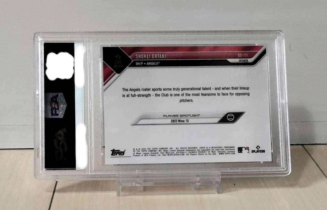 激レア　PSA10 大谷翔平　Toppsカード　大谷モデルグローブ　小学校寄贈