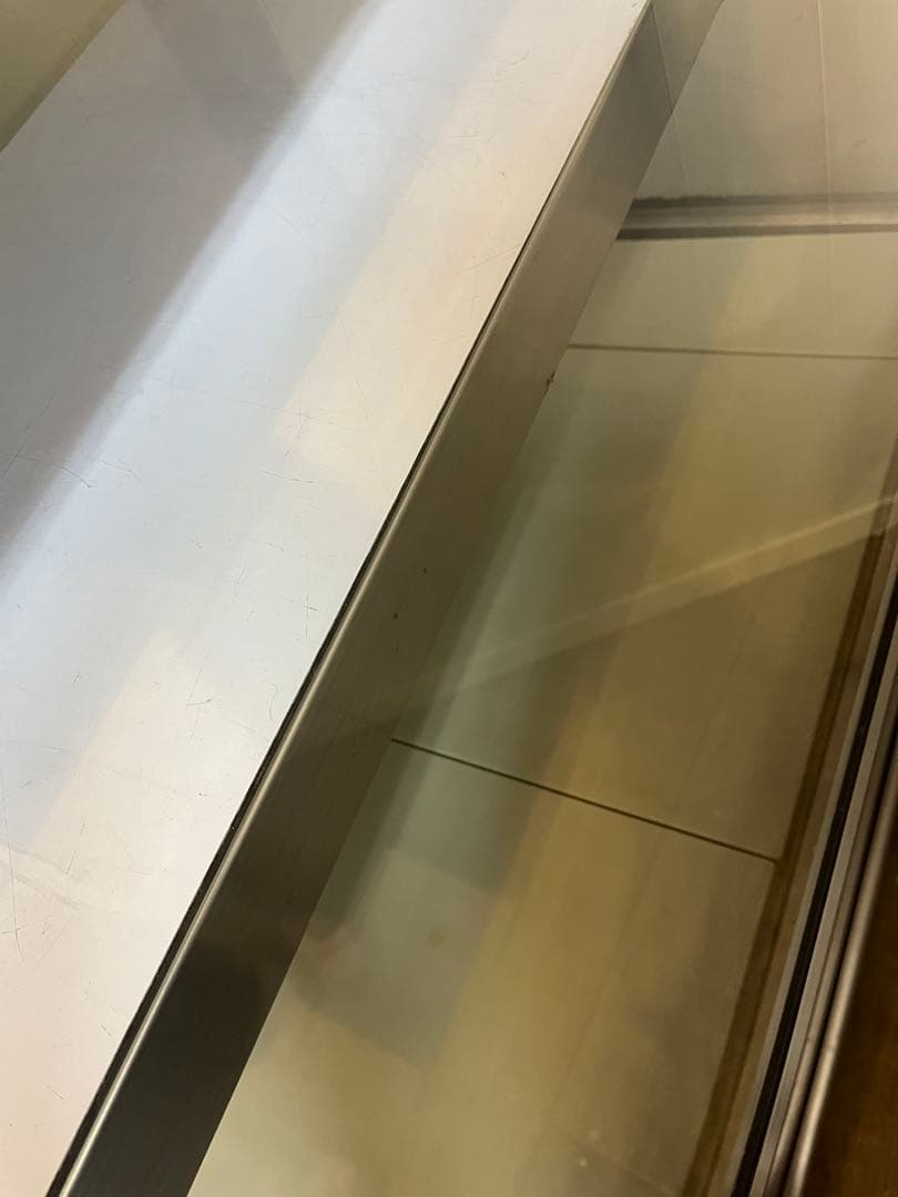 大穂冷蔵ショーケース ステンレス製 ガラス扉付き