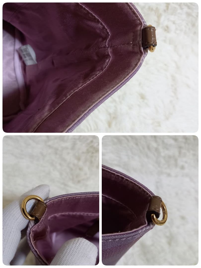 ブルーレーベルクレストブリッジ　２wayハンドバッグ　バンブー　チェック