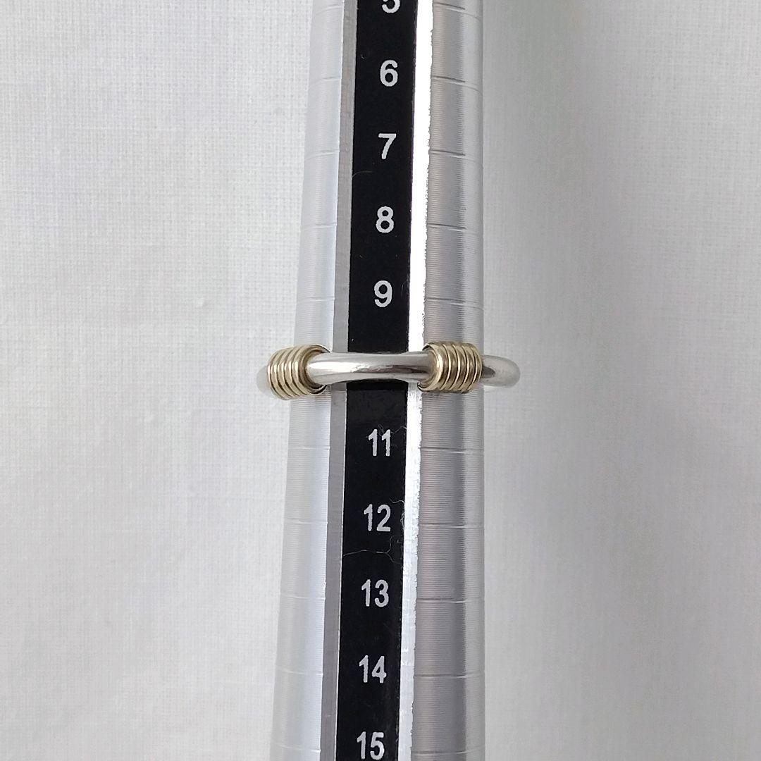Tiffany＆Co. バンドウィズ2 ワイヤーリング #10 シルバー/k18