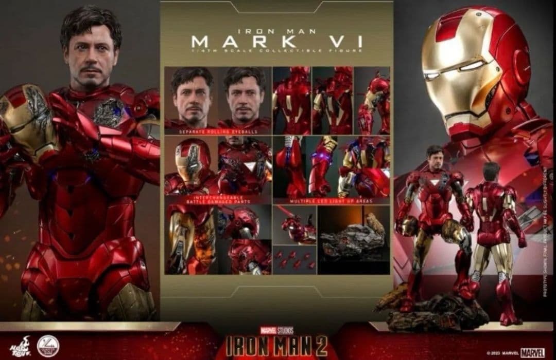 未開封 ホットトイズ クォーター アイアンマン マーク6 1/4