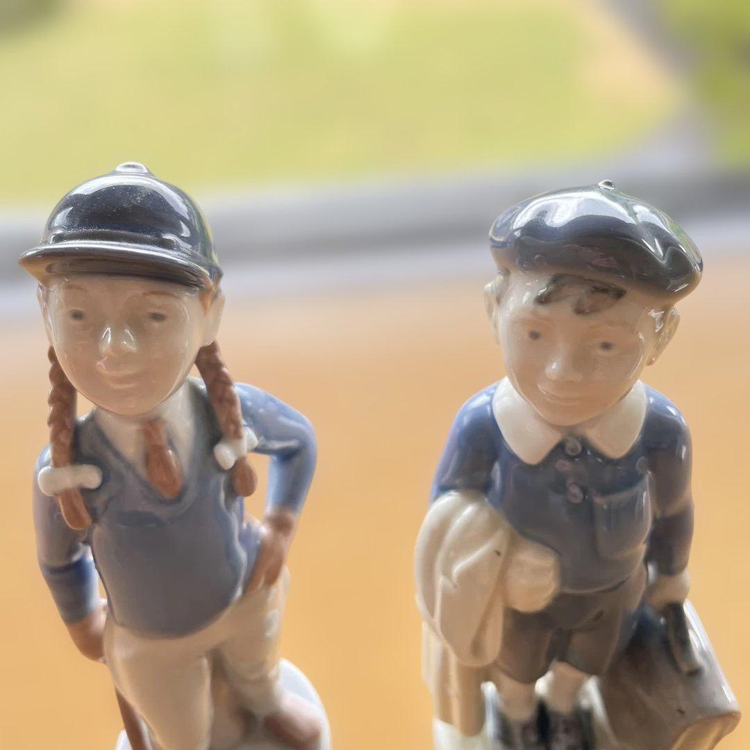   ロイヤルコペンハーゲン女の子男の子2体セット