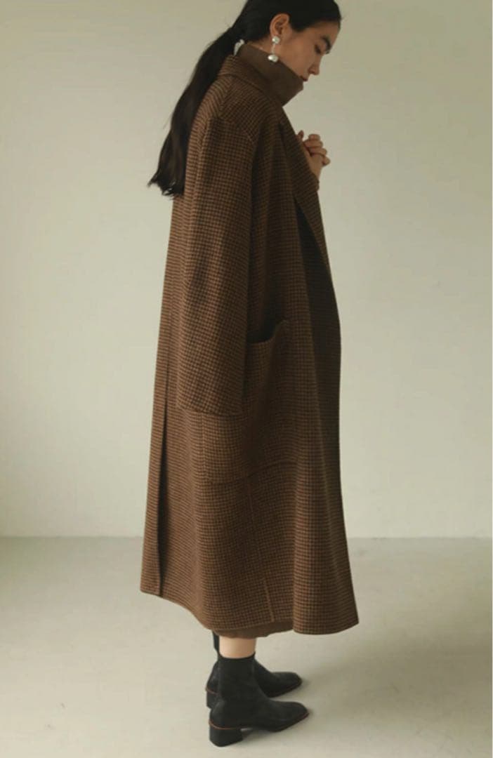 美品　TODAYFUL Over Check Coat 36