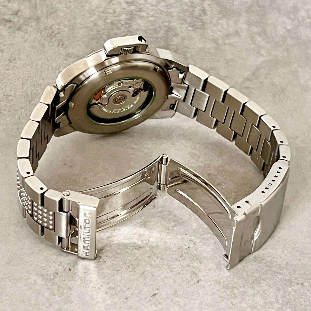 【とことこ】稼働良好 HAMILTON メンズ カーキ自動巻 裏スケデイト