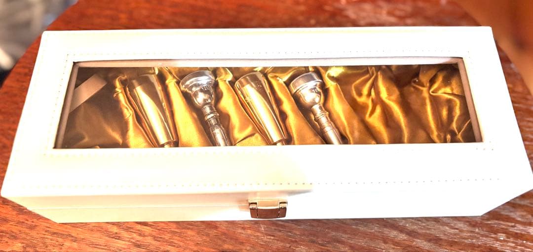 【新品】訳ありトランペットorホルンマウスピース収納ボックスケース（保管用）